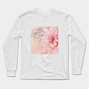 Lady Flower Long Sleeve T-Shirt